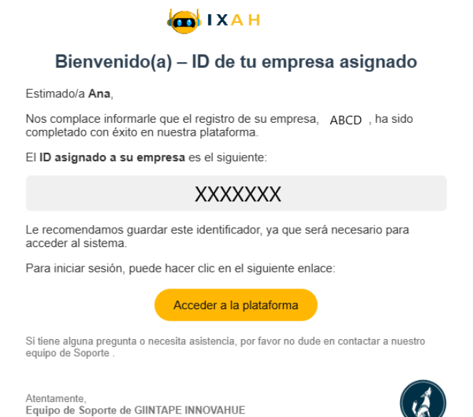 Correo con ID de empresa
